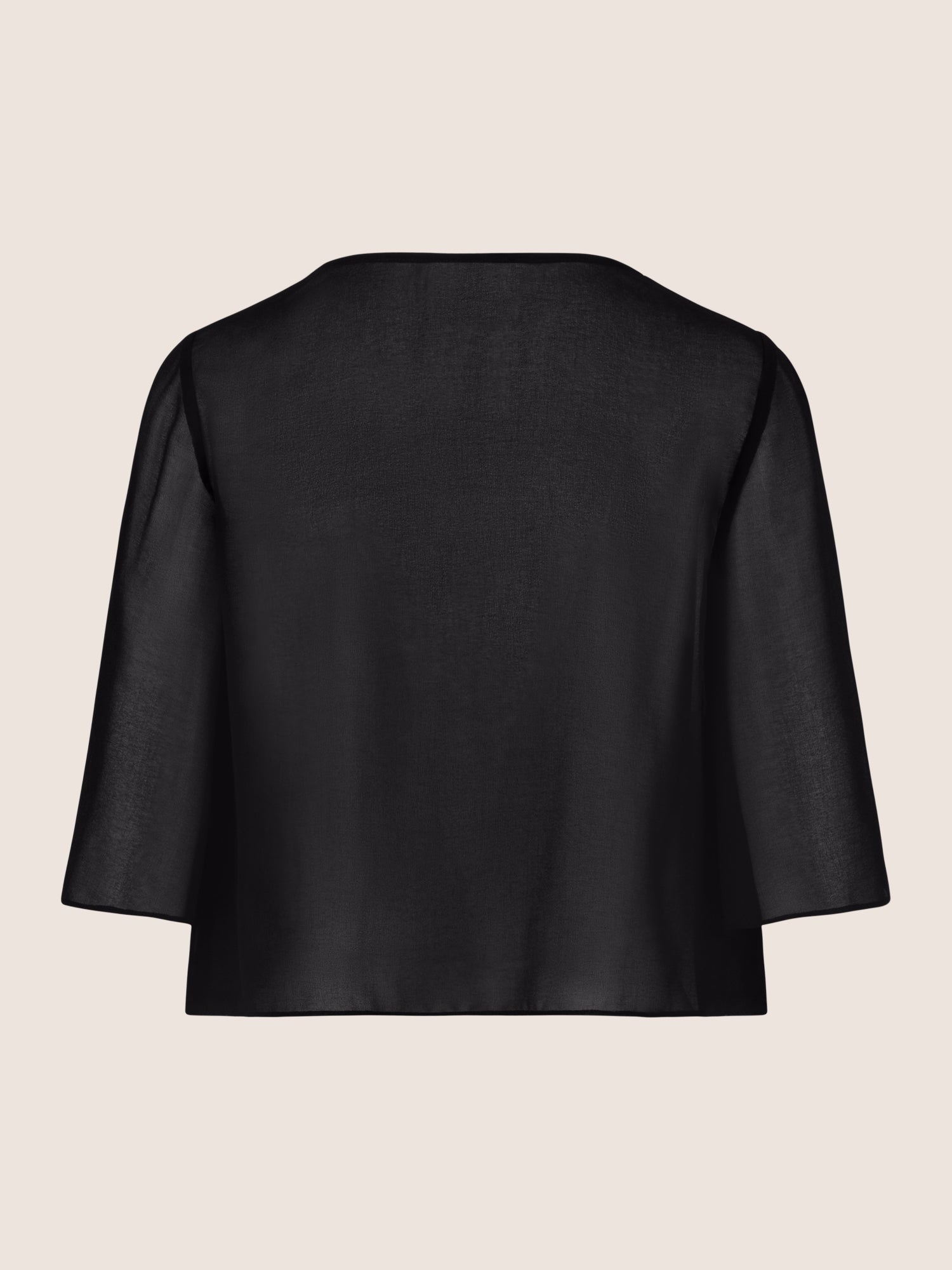 APART Chiffonbolero aus semitransparentem Chiffon | nachtblau