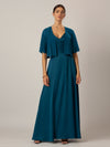 APART Chiffonbolero aus semitransparentem Chiffon | petrol