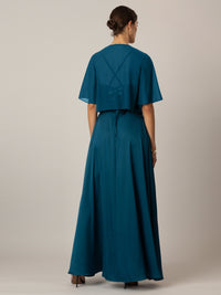 APART Chiffonbolero aus semitransparentem Chiffon | petrol
