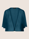 APART Chiffonbolero aus semitransparentem Chiffon | petrol