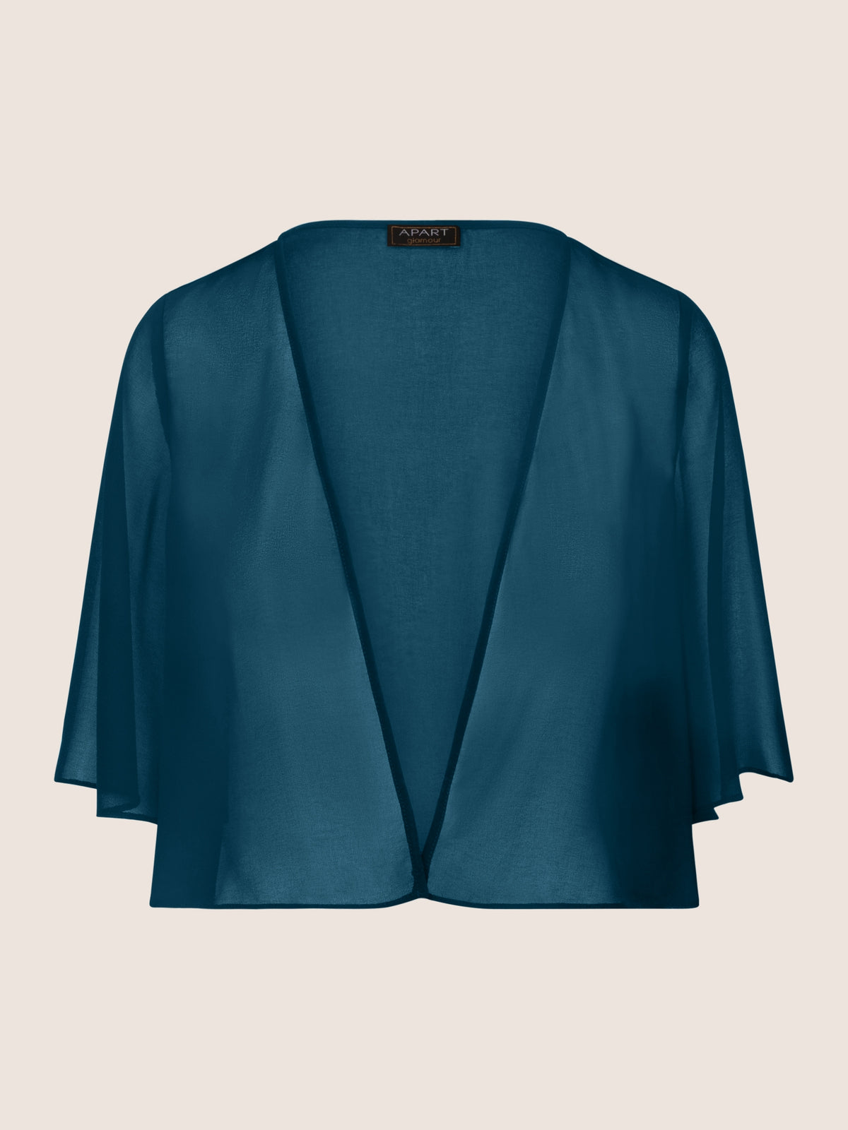 APART Chiffonbolero aus semitransparentem Chiffon | petrol