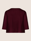 APART Chiffonbolero aus semitransparentem Chiffon | bordeaux