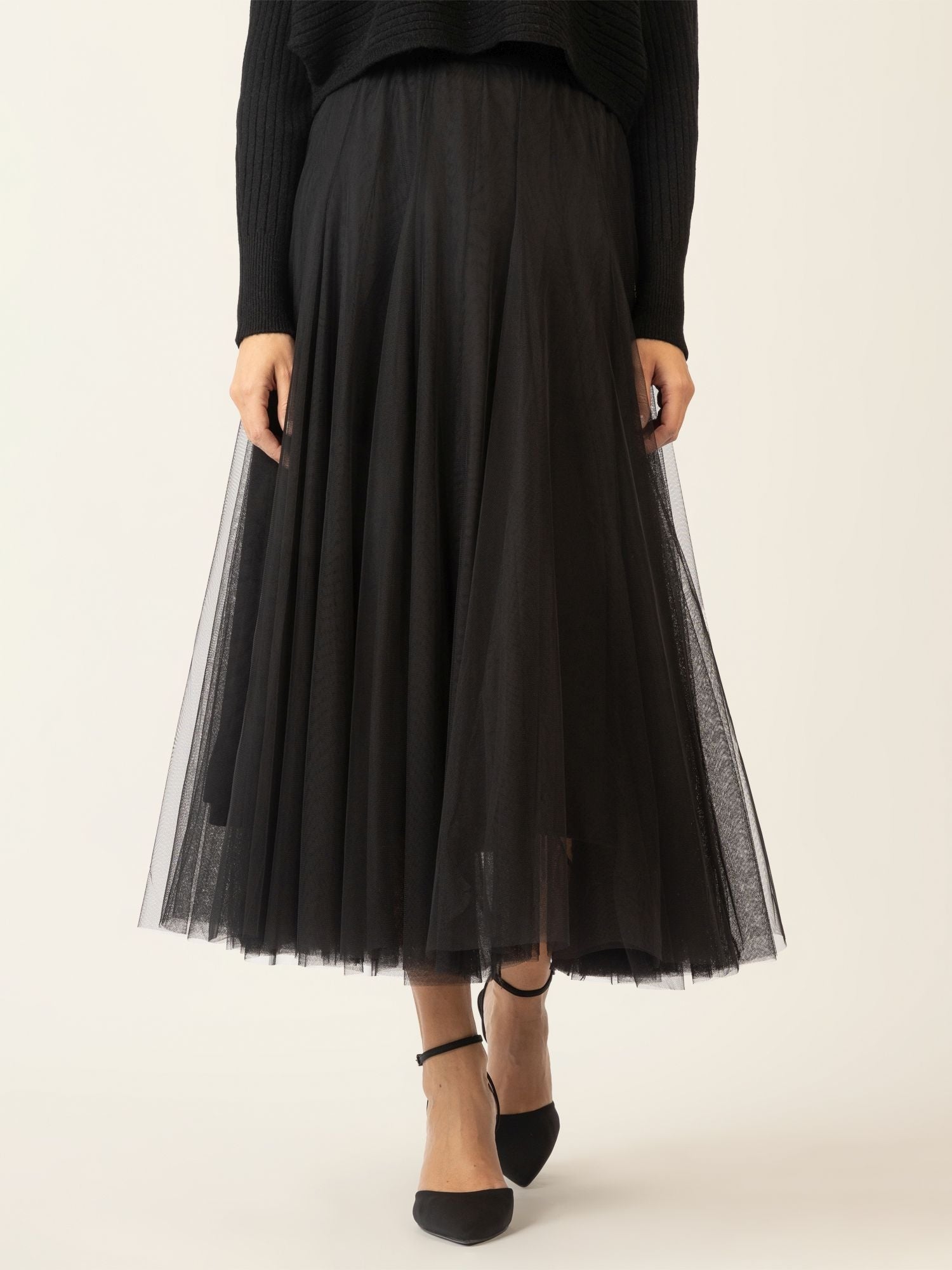 APART Tüllrock mit Schlupfverschluss für einen eleganten Look im Alltag | schwarz