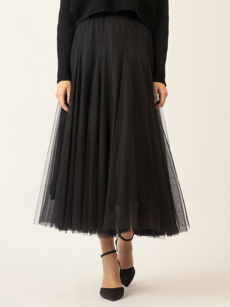 APART Tüllrock mit Schlupfverschluss für einen eleganten Look im Alltag | schwarz