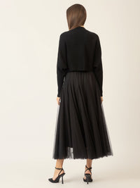 APART Tüllrock mit Schlupfverschluss für einen eleganten Look im Alltag | schwarz