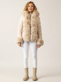 APART Winterjacke mit Reißverschluss für den perfekten Winter-Look | beige