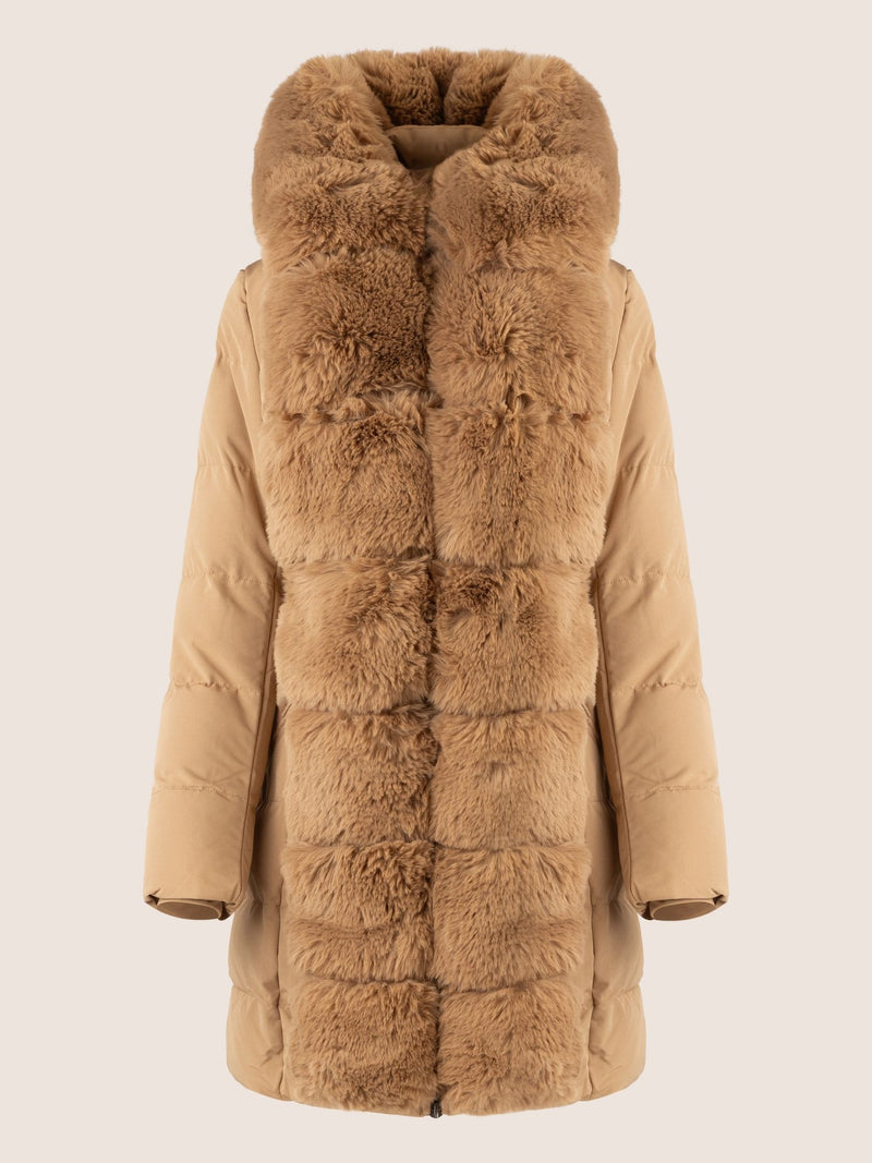 APART Winterjacke mit Reißverschluss für praktischen Schutz an kalten Tagen | camel
