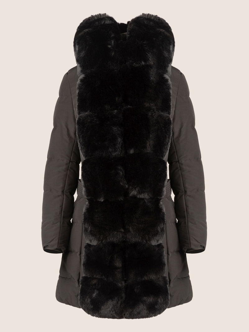 APART Winterjacke mit Reißverschluss für praktischen Schutz an kalten Tagen | schwarz