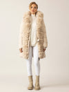 APART Winterjacke mit Reißverschluss für praktischen Schutz an kalten Tagen | beige