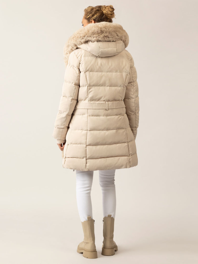 APART Winterjacke mit Reißverschluss für praktischen Schutz an kalten Tagen | beige