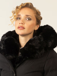 APART Winterjacke mit Reißverschluss für optimalen Schutz im Winter | schwarz