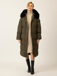 APART Winterjacke mit Reißverschluss für warmen und stilvollen Komfort | grün