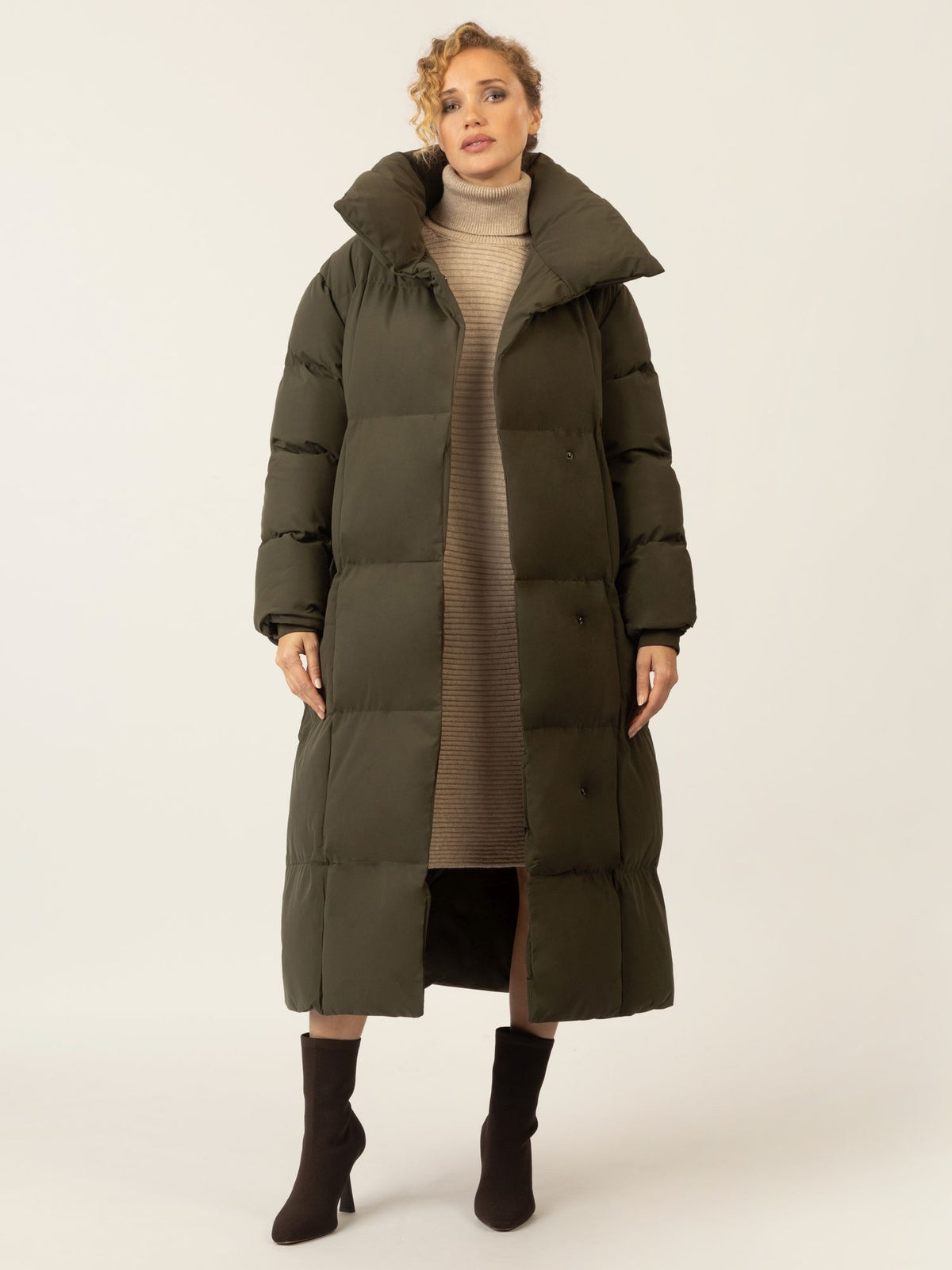 APART Winterjacke mit Reißverschluss für stilvollen Schutz an kühlen Tagen | grün