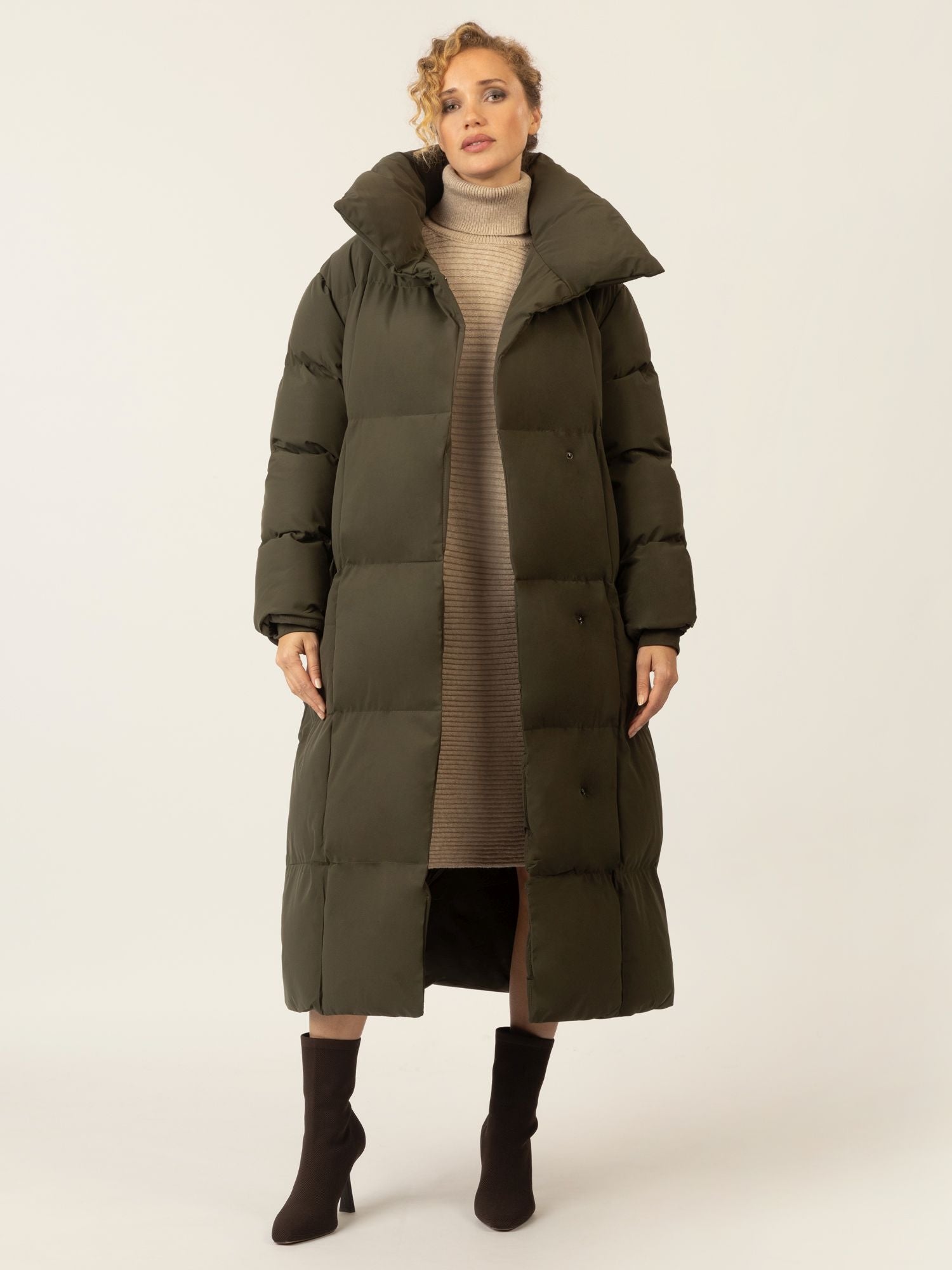 APART Winterjacke mit Reißverschluss für stilvollen Schutz an kühlen Tagen | grün