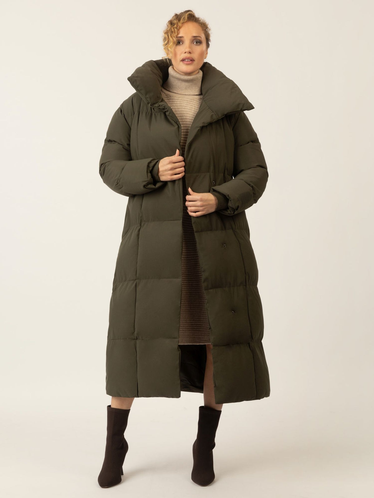 APART Winterjacke mit Reißverschluss für stilvollen Schutz an kühlen Tagen | grün