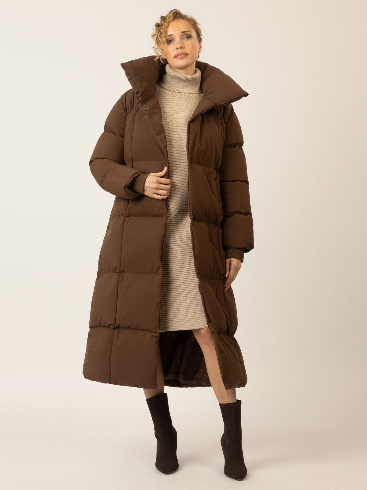APART Winterjacke mit Reißverschluss für stilvollen Schutz an kühlen Tagen | braun