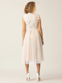 APART Kurzes Kleid mit Reißverschluss für eine elegante Passform im Alltag | weiß