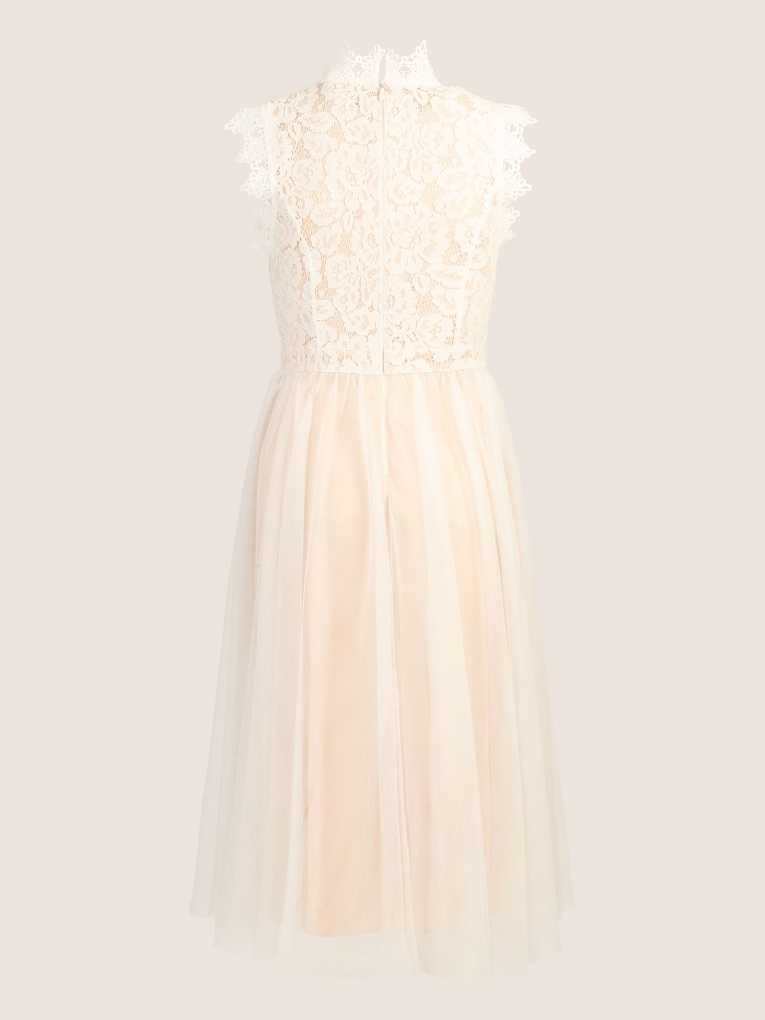 APART Kurzes Kleid mit Reißverschluss für eine elegante Passform im Alltag | weiß