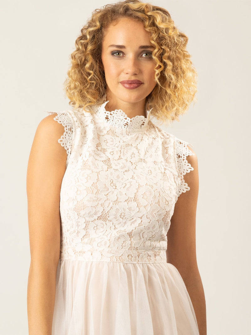 APART Kurzes Kleid mit Reißverschluss für eine elegante Passform im Alltag | weiß