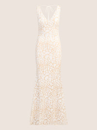 APART Langes Kleid mit Reißverschluss für eine elegante Silhouette im Alltag | weiß
