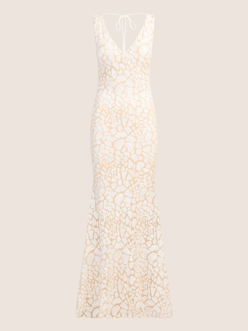APART Langes Kleid mit Reißverschluss für eine elegante Silhouette im Alltag | weiß