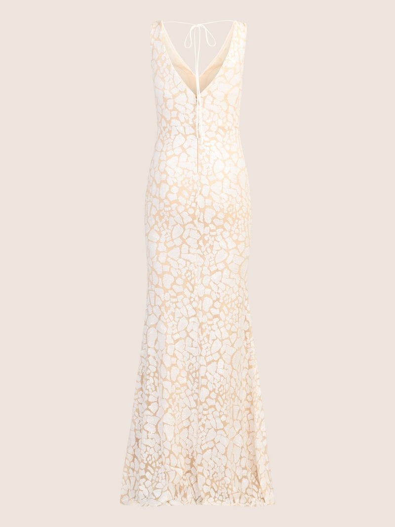 APART Langes Kleid mit Reißverschluss für eine elegante Silhouette im Alltag | weiß