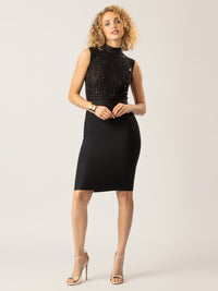 APART Kurzes Kleid mit Reißverschluss für figurnahe und elegante Outfits | schwarz