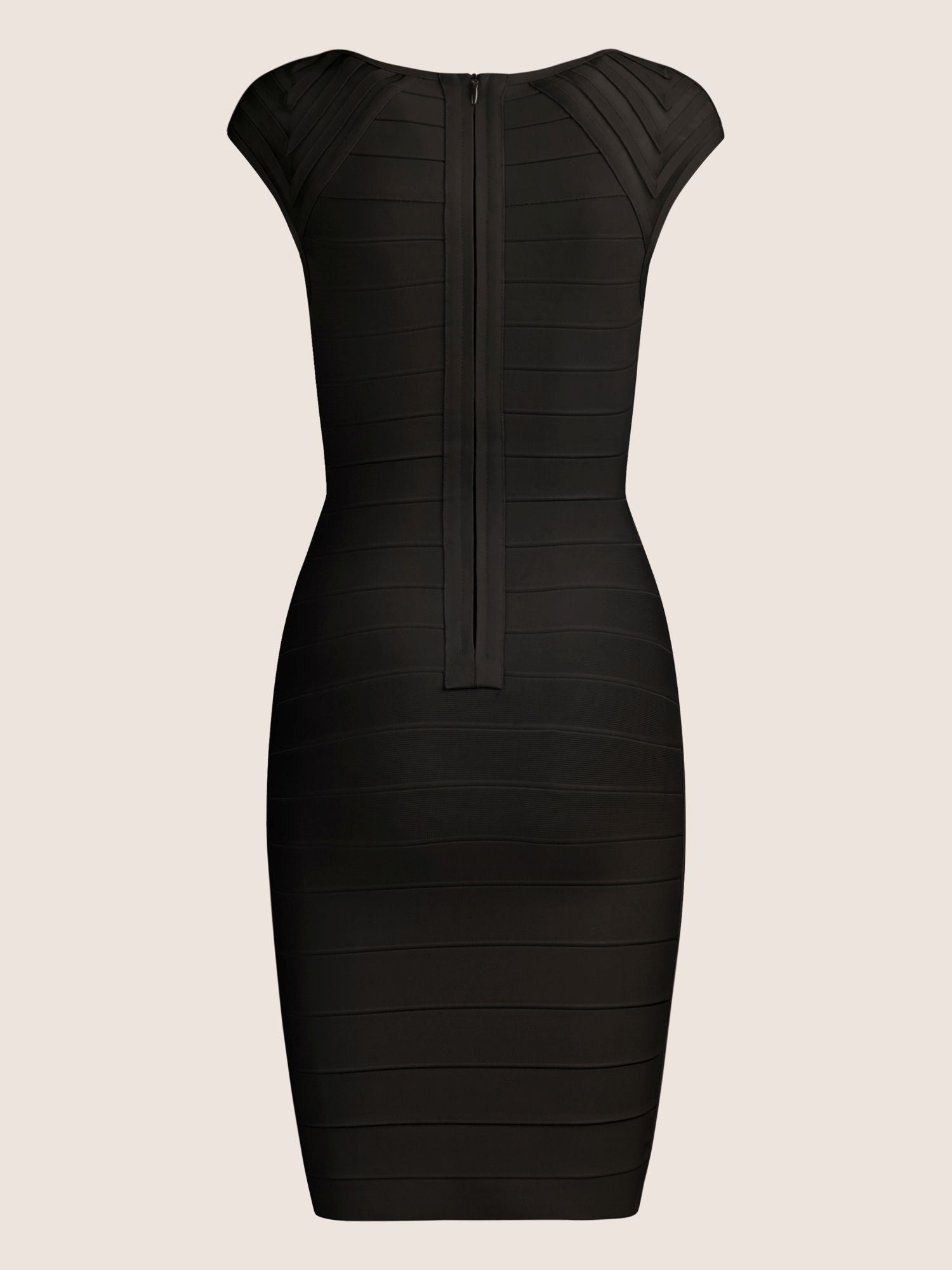 APART Kurzes Kleid mit Reißverschluss für elegantes Auftreten bei Events | schwarz