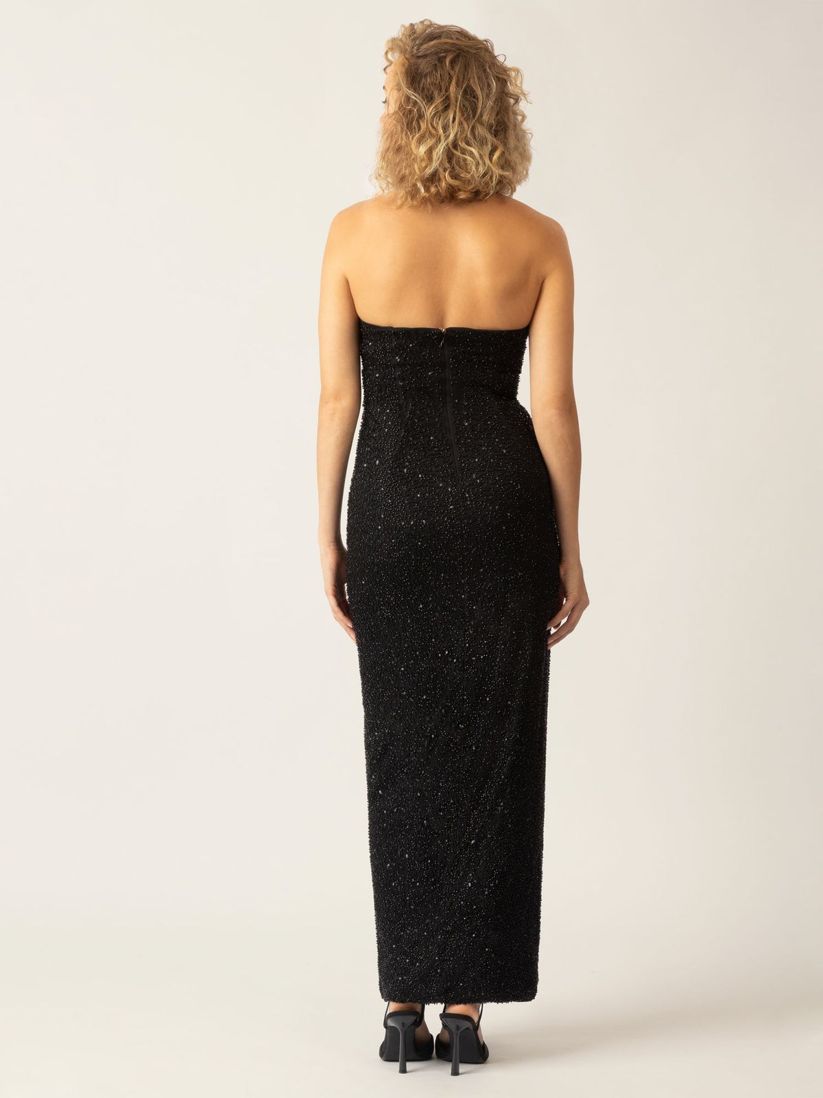 APART Langes Kleid mit Reißverschluss für eine elegante Passform im Alltag | schwarz