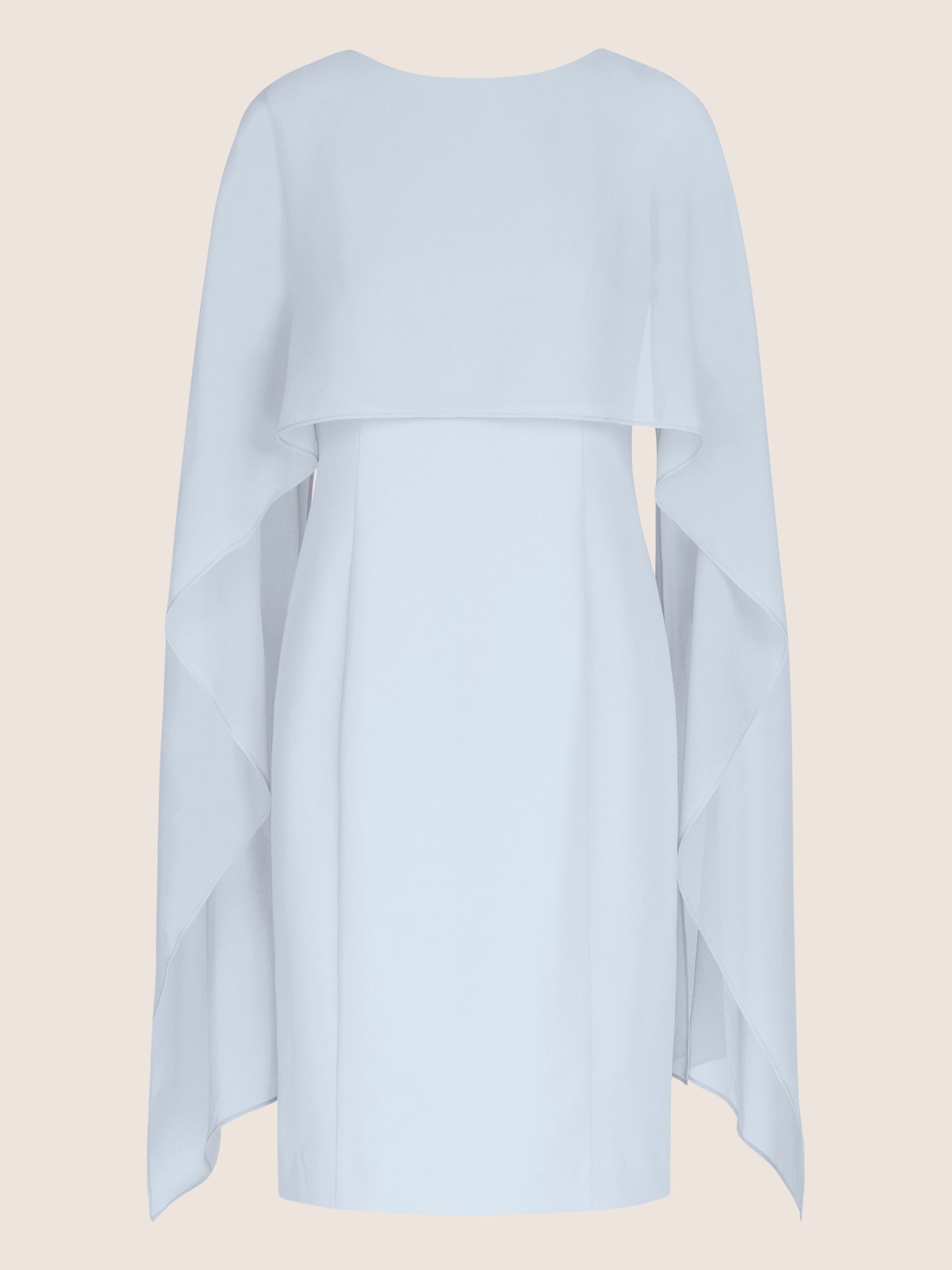 APART Kleid mit Chiffonstola aus einer leicht strukturierten Ware und angearbeitetem Cape | hellblau