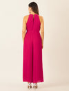 APART Plisseeoverall im Neckholder-Stil | pink