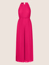 APART Plisseeoverall im Neckholder-Stil | pink