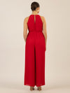 APART Plisseeoverall im Neckholder-Stil | rot