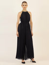 APART Plisseeoverall im Neckholder-Stil | nachtblau