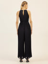 APART Plisseeoverall im Neckholder-Stil | nachtblau