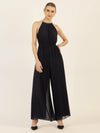 APART Plisseeoverall im Neckholder-Stil | nachtblau
