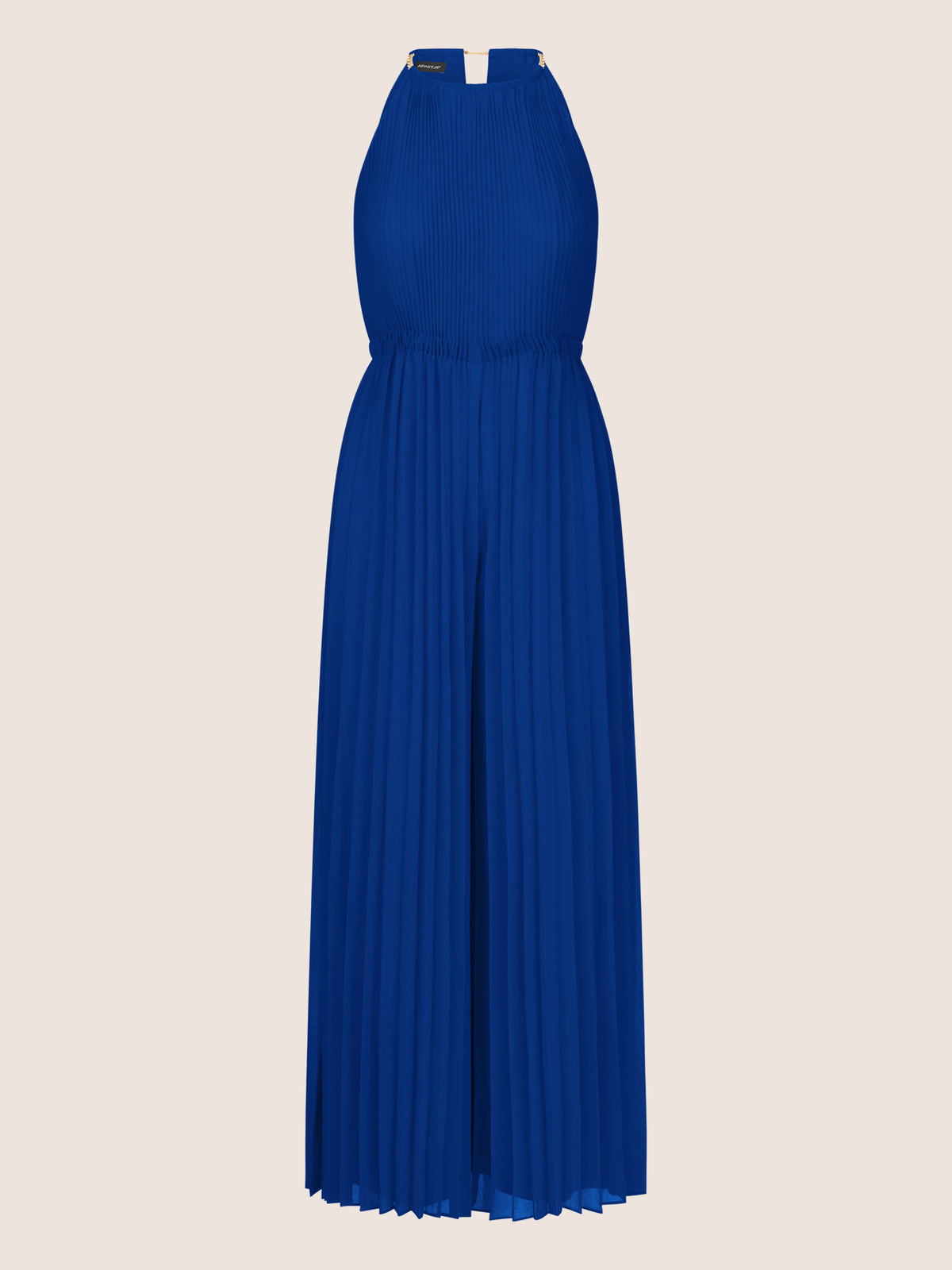 APART Plisseeoverall im Neckholder-Stil | royalblau