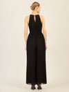 APART Plisseeoverall im Neckholder-Stil | schwarz