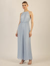 APART Plisseeoverall im Neckholder-Stil | hellblau