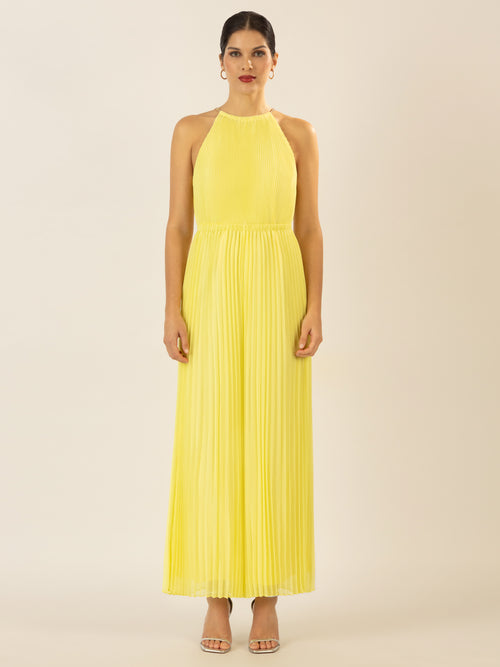 APART Plisseeoverall im Neckholder-Stil | vanilla image 1