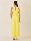 APART Plisseeoverall im Neckholder-Stil | vanilla