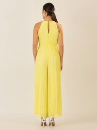 APART Plisseeoverall im Neckholder-Stil | vanilla