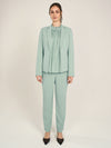 APART Blazer mit langgezogenem Revers und vorne langen Schlitzen | mint
