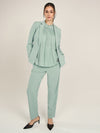APART Blazer mit langgezogenem Revers und vorne langen Schlitzen | mint