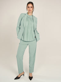 APART Blazer mit langgezogenem Revers und vorne langen Schlitzen | mint