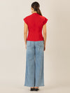 APART Bluse mit angeschnittenem Kragen | rot