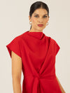 APART Bluse mit angeschnittenem Kragen | rot