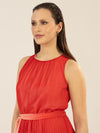APART Abendkleid mit Farbverlauf | rot-multicolor