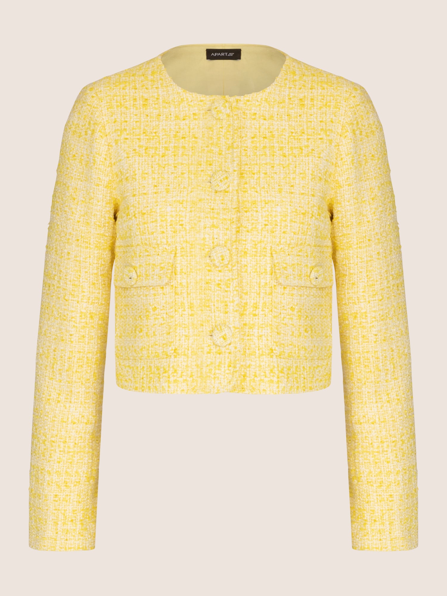 APART Boucleblazer mit aufgesetzter Klappentasche | vanille-creme