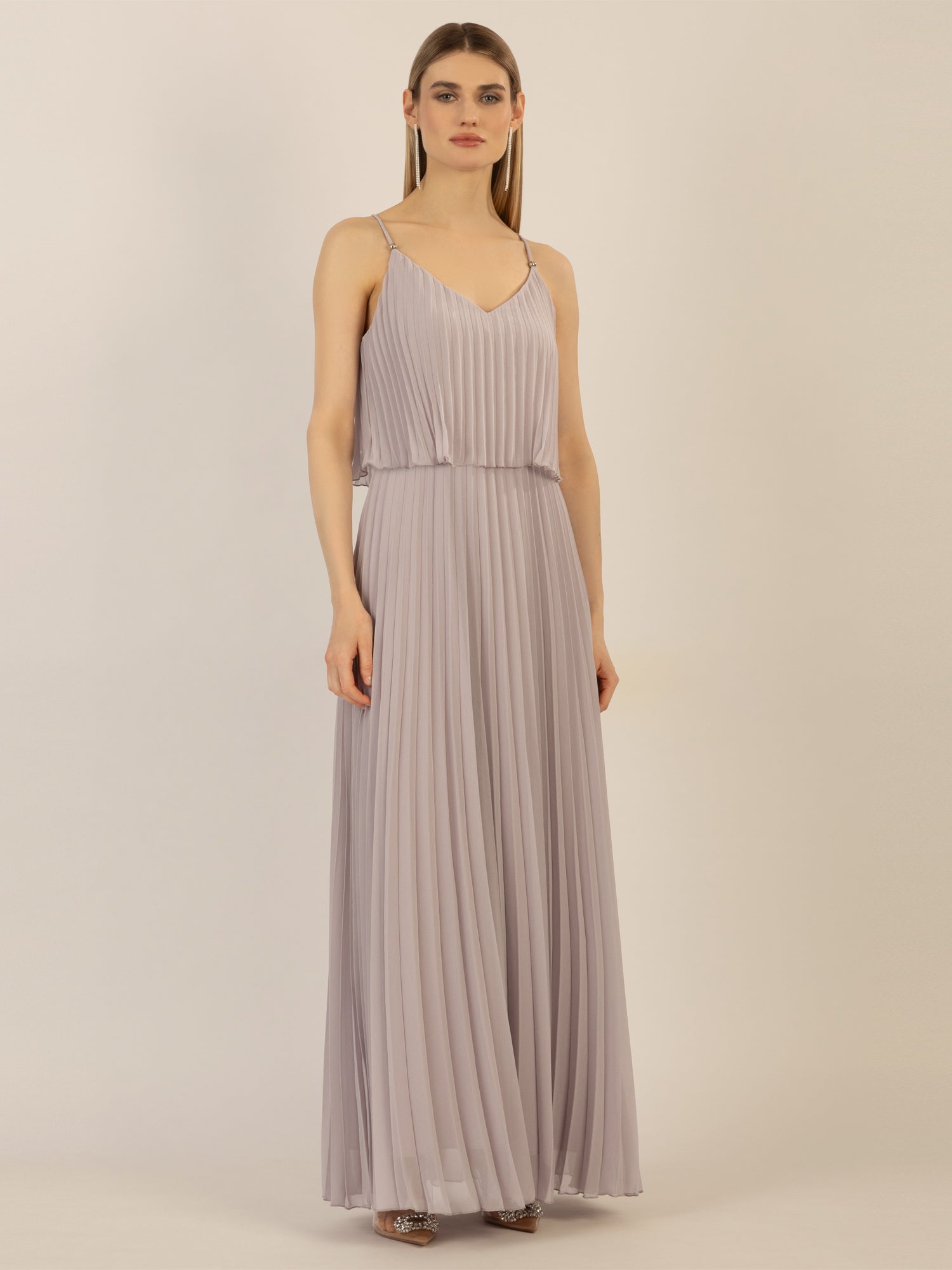 APART Abendkleid in 2in1 Optik | lavendel